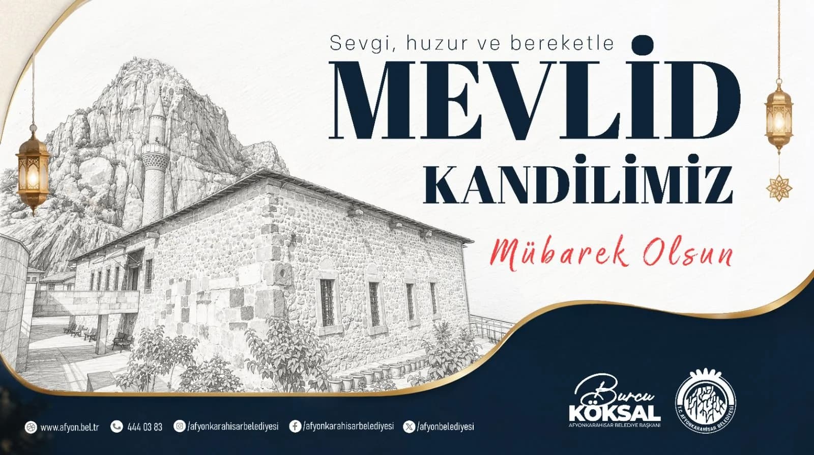 BAŞKANIMIZ BURCU KÖKSAL´IN MEVLİD KANDİLİ MESAJI