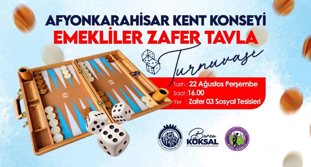TAVLA TURNUVASI BAŞLIYOR