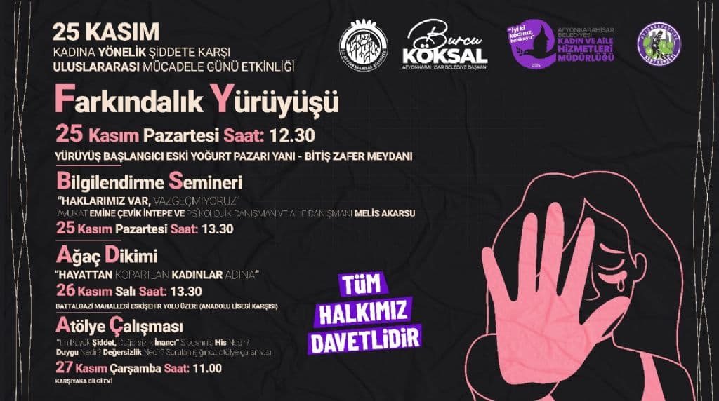 KADINA ŞİDDETE KARŞI BİLİNÇ ARTACAK