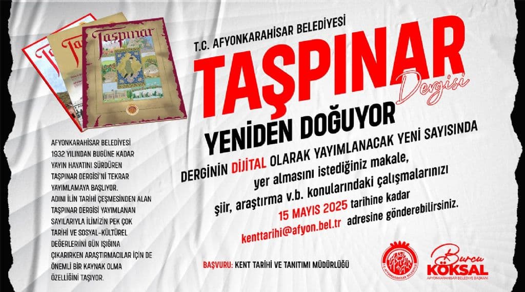 TAŞPINAR DERGİMİZ YENİDEN YAYIN HAYATINA BAŞLIYOR