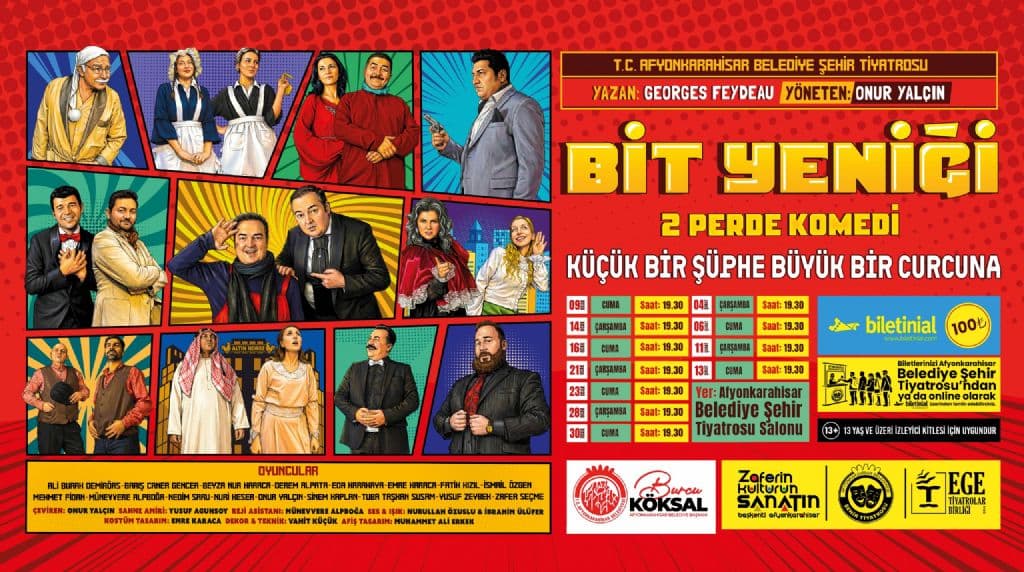 BELEDİYE ŞEHİR TİYATROMUZDAN KAHKAHA DOLU YENİ BİR KOMEDİ: "BİT YENİĞİ"