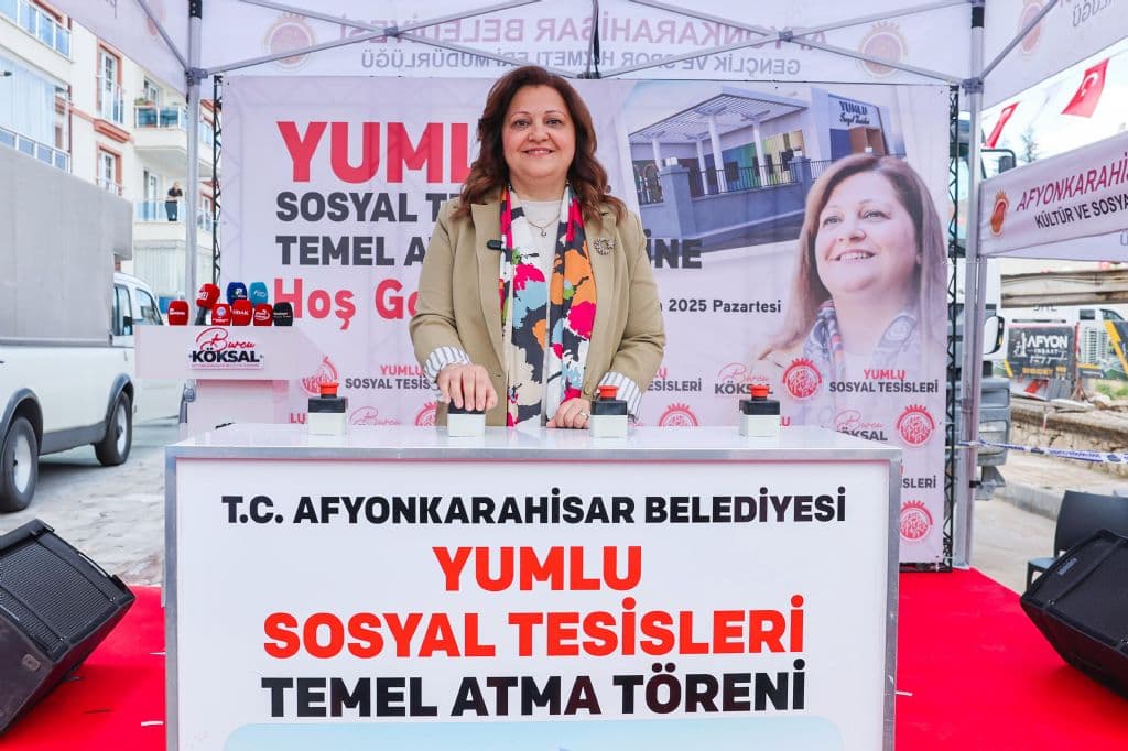 AFYONKARAHİSAR BELEDİYESİ YUMLU SOSYAL TESİSİMİZİN TEMELLERİ ATILDI