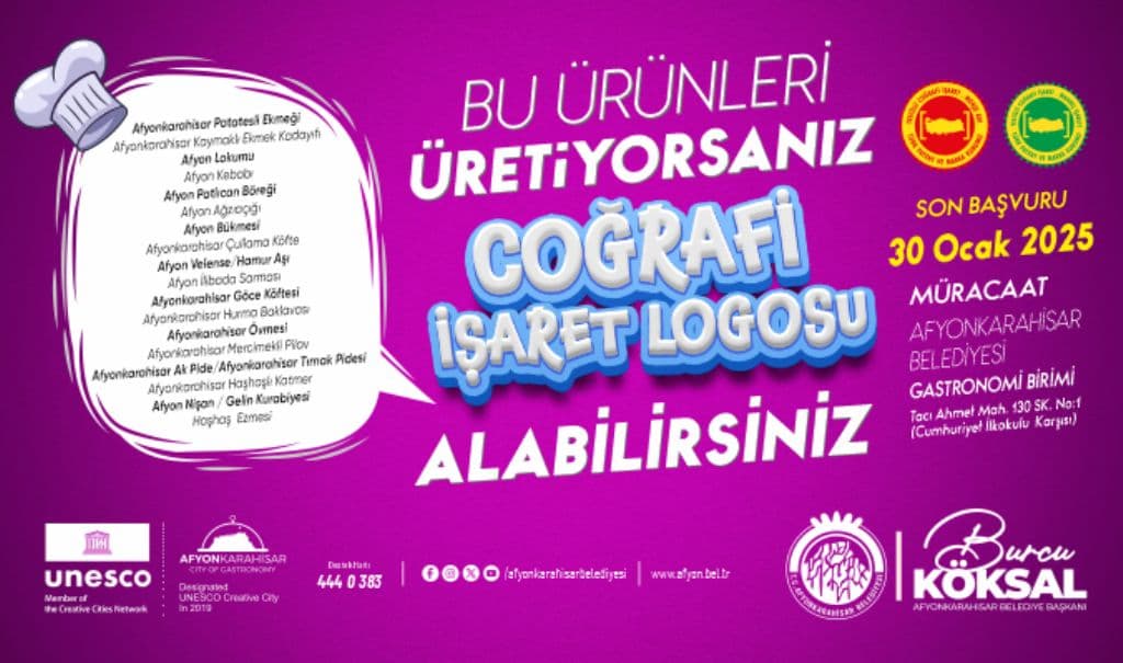 COĞRAFİ İŞARETLİ ÜRÜNLER İÇİN LOGO KULLANIM HAKKI BAŞVURULARI BAŞLADI